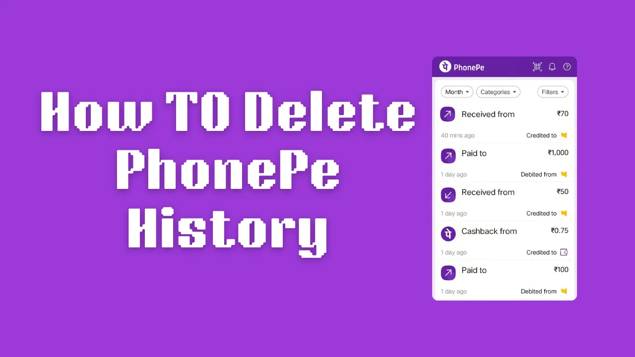 PhonePe transaction history